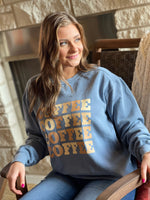 Load image into Gallery viewer, Coffee Sweatshirt in Blue Jean
